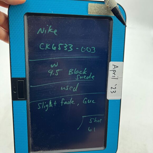 Nike Court Blanc SE Sneaker Womens 9.5 Black Suede Low Top Shoes CK6533-003 - Picture 10 of 11